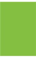 Lime Green 101 - Combo Lined & Blank Notebook: 101 Pages, Medium Ruled, 6x9 Journal, Soft Cover