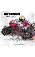 Superbikes Calendar 2018: 16 Month Calendar