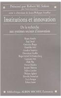 Institutions Et Innovation