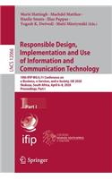 Responsible Design, Implementation and Use of Information and Communication Technology