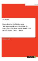 Europäischer Stabilitäts- und Wachstumspakt und die Rolle der Europäischen Zentralbank sowie des ECOFIN und Euro-11 Rates