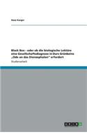 Black Box - oder ob die biologische Lektüre eine Gesellschaftsdiagnose in Durs Grünbeins 