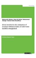 Errors involved in the estimation of Leachate Pollution Index of solid waste landfill in Bangladesh