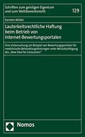 Lauterkeitsrechtliche Haftung Beim Betrieb Von Internet-Bewertungsportalen