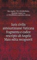 Iuris civilis anteiustinianei Vaticana fragmenta e codice rescripto ab Angelo Maio edita recognovit