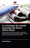 La chronique du conseil municipal de Gweru (2013-2016)