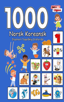 1000 Norsk Koreansk Illustrert Tospråklig Ordforråd (Svart og Hvit Utgave): Norwegian Korean Language Learning