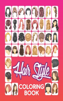 Hair Style Coloring Book