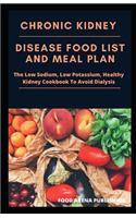 Chronic Kidney Disease Food List And Meal Plan