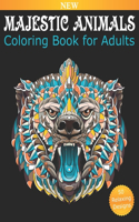 Coloring Book for Adults Majestic Animals