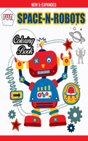 Fun Space-N-Robots Coloring Book