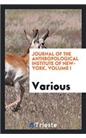 Journal of the Anthropological Institute of New-York, Volume I