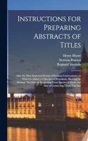 Instructions for Preparing Abstracts of Titles