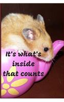 It's what's inside that counts: Notebook 6x9inches 120 pages. Paper in a line.Perfect gift idea.For pet's breeding enthusiasts and for people with a sense of humor