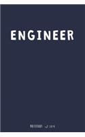 Engineer Notebook est 2019: blank dot drawing journal Graduation Gift for him University or Collage gift for friend