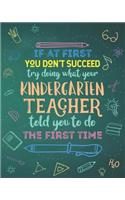 If At First You Don't Succeed Try Doing What Your Kindergarten Teacher Told You To Do The First Time