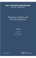 Advances in Surface and Thin Film Diffraction: Volume 208