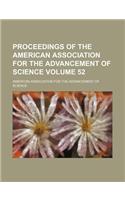 Proceedings of the American Association for the Advancement of Science Volume 52: (English)