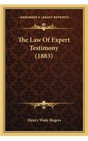 The Law Of Expert Testimony (1883)