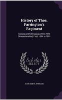 History of Thos. Farrington's Regiment
