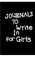 Journals To Write In For Girls