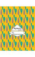 Notebook: My Note My Idea,8 x 10, 110 pages: Arrow Yellow: (School Notebooks)