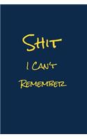 Shit I Can't Remember