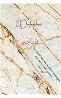 Wochenplaner 2020/2021 - Terminplaner Dezember 2019 - Januar 2022 - Life Planner gold Marmor 2020/2021