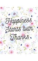 Happiness Starts With Thanks