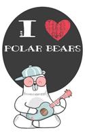 I Heart Polar Bears: A Cute Polar Bear Lovers Journal / Notebook / Diary Perfect for Birthday Present or Christmas Gift Great for kids, Teens or Students(6x9 - 110 Blank