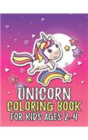 Unicorn Coloring Book for Kids Ages 2-4
