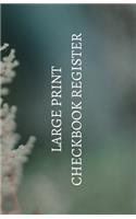 Large Print Checkbook Register: Easy-to-Read Check Ledger