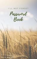I'll not forget Password book