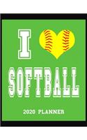 I Love Softball 2020 Planner