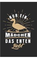 Nur ein Mädchen das Enten liebt