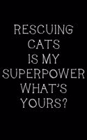 Rescuing cats is my superpower, what's yours?