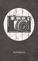 NOTIZBUCH A5 Dotted: Analogfotograf Notizheft GEPUNKTET 120 Seiten - analoge Fotografie Notizblock Kamera Skizzenbuch - Vintage Geschenk für Retro Liebhaber Vintage Lieb