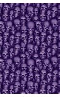 Skulls, Wall of the Macabre Journal Notebook: 6x9, Dot Grid Paper - 150 Pages, Ghastly & Gruesome for School Supplies Student Teacher Office Work Job