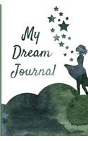 My Dream Journal: Self Exploration and Reflection, Black and White Illustrated, Double Page Spread, Dream Log, Medium Size