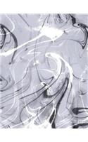Dot Grid Notebook: Blank Dotted Journal for Bullet Journaling Gridded Pages Grey Abstract Marble