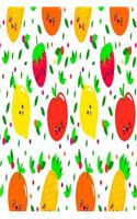 Cute Fruits Kawaii Lined Journal