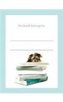 Dog on Books Bookplate