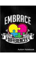 Embrace Differences Autism Notebook