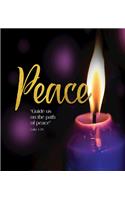 Peace Guide Us Peace Advent Candle Sunday 4 Bulletin, Large (Pkg of 50)