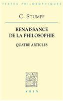 Carl Stumpf: Renaissance de la Philosophie: Quatre Articles