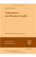 Â»notker LatinusÂ« Zum Martianus Capella