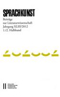 Sprachkunst. Beitrage Zur Literaturwissenschaft / Sprachkunst Jahrgang XLIII/2012, 1./2. Halbband
