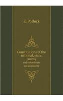 Constitutions of the national, state, county and subordinate encampments