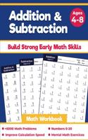 Addition and Subtraction Math Workbook