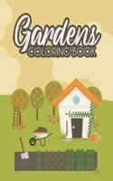 Gardens Coloring Book